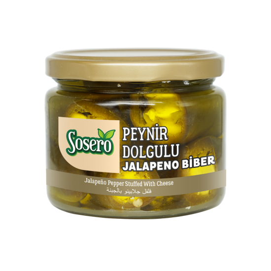 SOSERO SARI BİBER CAM 300 GR SOSERO SARI BİBER CAM 300 GR