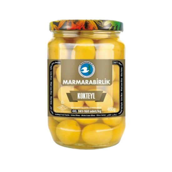 MARMARA BİRLİK  YEŞİL ZEYTİN KOKTEYL 400 GR 