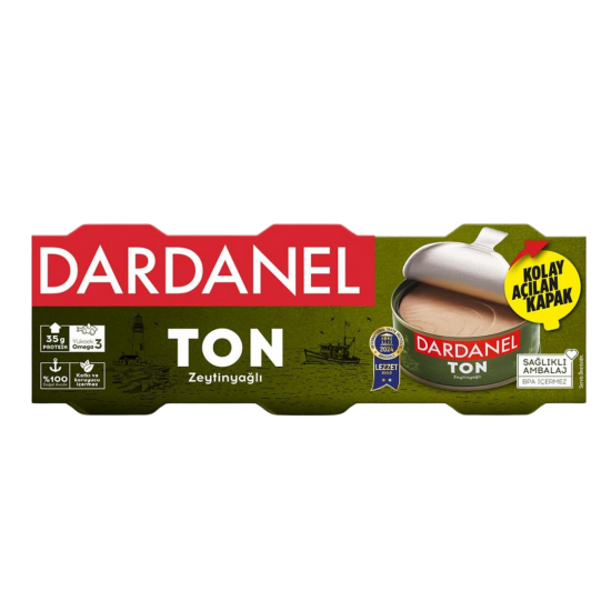 DARDANEL TON BALIĞI ZEYTİNYAĞLI 3 LÜ 75 GR 