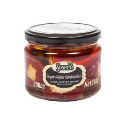 SOSERO KİRAZ BİBER CAM 300 GR SOSERO KİRAZ BİBER CAM 300 GR