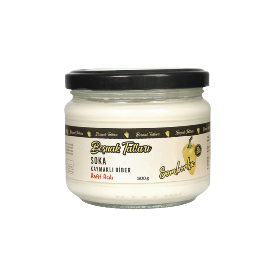 BOŞNAK SOKA KAYMAKLI BİBER 280 GR  BOŞNAK SOKA KAYMAKLI BİBER 280 GR