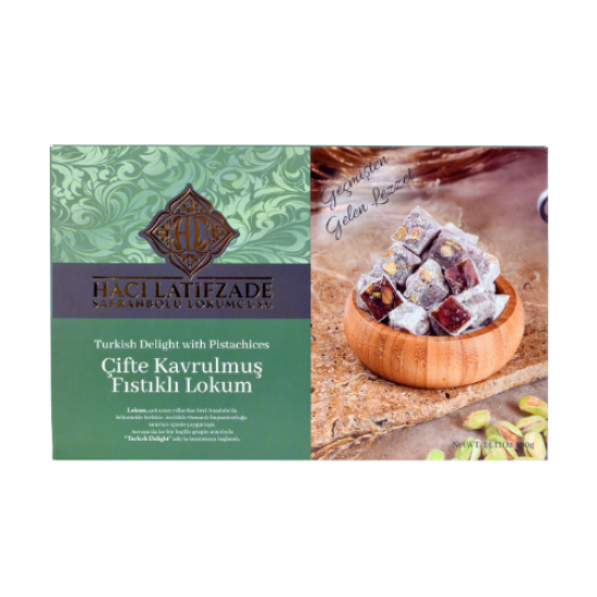 H.LATİFZADE LOKUM ÇİFTE KAV. FISTIKLI 400 GR 