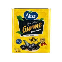 AKSA SİYAH ZEYTİN 181-210 GURME 10 KG