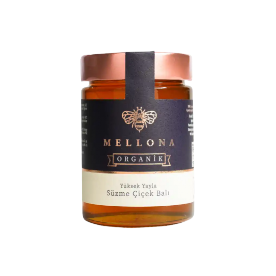 MELLONA ORGANİK ÇİÇEK BALI SÜZME 450 GR 