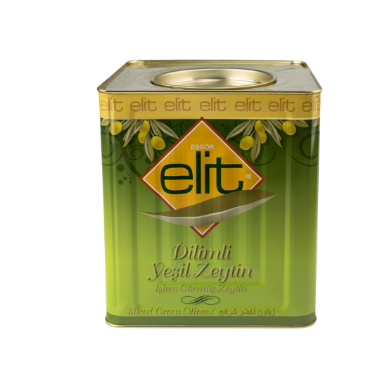 ELİT YEŞİL ZEYTİN DİLİMLİ 8 KG
