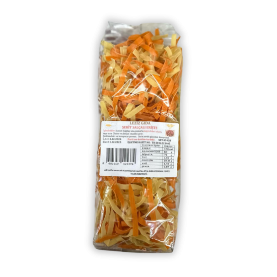 LEZİZ ŞERİT SALÇALI ERİŞTE 350 GR  LEZİZ ŞERİT SALÇALI ERİŞTE 350 GR