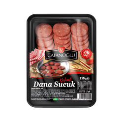 ÇAPANOĞLU DANA SUCUK DİLİMLİ 250 GR ÇAPANOĞLU DANA SUCUK DİLİMLİ 250 GR